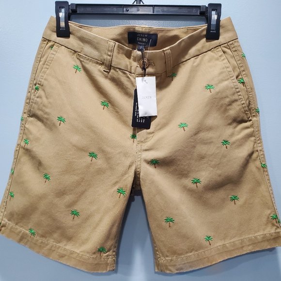 J. Crew Pants - J Crew NWT Womens Chino Shorts Palm Trees P035